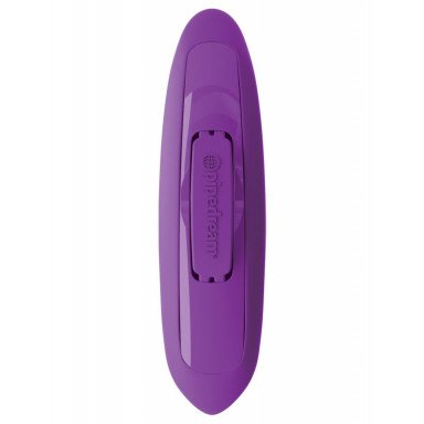 Фиолетовый тройной вибростимулятор с анальной елочкой Rock N Ride - 17,8 см. фото 4