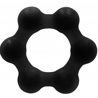 Черное эрекционное кольцо No.82 Weighted Cock Ring, фото
