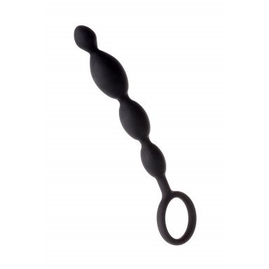 Анальная цепочка черного цвета A-toys - 19,5 см. фото 2