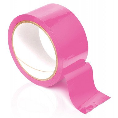 Розовая самоклеящаяся лента для связывания Pleasure Tape - 10,6 м. фото 2