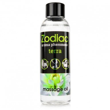 Массажное масло с феромонами ZODIAC Terra - 75 мл., фото