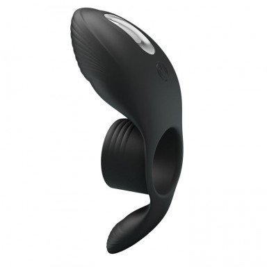 Черное кольцо на пенис с вибрацией Vibration Penis Sleeve, фото