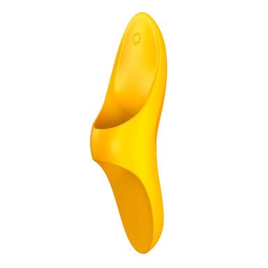 Желтый вибратор на палец Teaser, фото