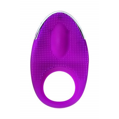 Фиолетовое перезаряжаемое виброкольцо с ресничками JOS RICO фото 2