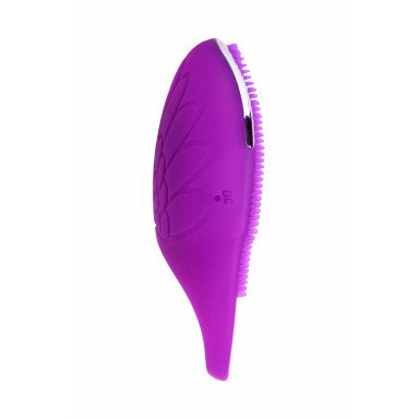 Фиолетовое перезаряжаемое виброкольцо с ресничками JOS RICO фото 3