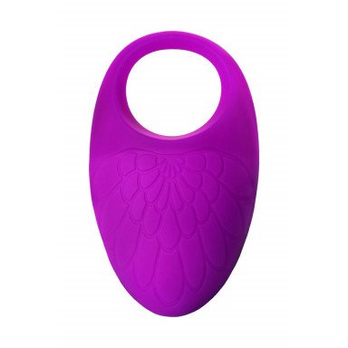 Фиолетовое перезаряжаемое виброкольцо с ресничками JOS RICO фото 4