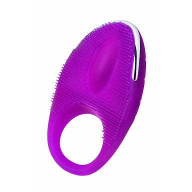 Фиолетовое перезаряжаемое виброкольцо с ресничками JOS RICO фото 5
