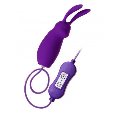 Фиолетовое виброяйцо с пультом управления A-Toys Bunny, работающее от USB, фото