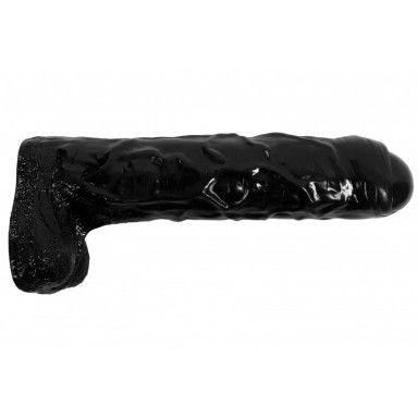 Черный реалистичный фаллоимитатор-гигант - 65 см. фото 3