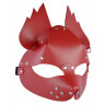 Красная кожаная маска Белочка, фото