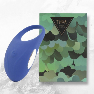Синее кольцо с вибрацией Thor Cockring, фото