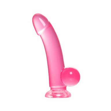 Розовый реалистичный фаллоимитатор Fush - 18 см., фото
