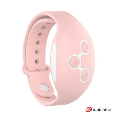 Зеленое виброяйцо с нежно-розовым пультом-часами Wearwatch Egg Wireless Watchme фото 3