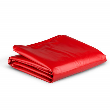 Красное виниловое покрывало - 230 х 180 см., фото