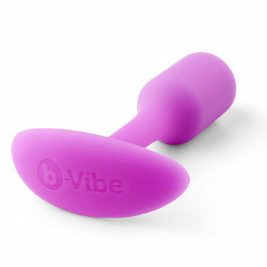 Розовая пробка для ношения B-vibe Snug Plug 1 - 9,4 см. фото 2