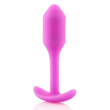 Розовая пробка для ношения B-vibe Snug Plug 1 - 9,4 см. фото 5