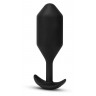 Черная вибропробка для ношения Vibrating Snug Plug 5 - 16,5 см., фото