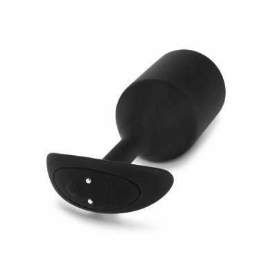 Черная вибропробка для ношения Vibrating Snug Plug 5 - 16,5 см. фото 8
