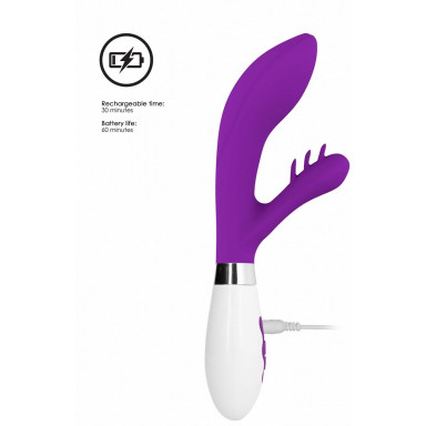 Фиолетовый вибратор-кролик Agave - 23,1 см. фото 3