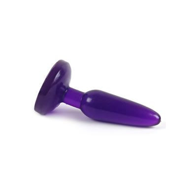 Фиолетовая анальная пробка с присоской - 15 см. фото 4