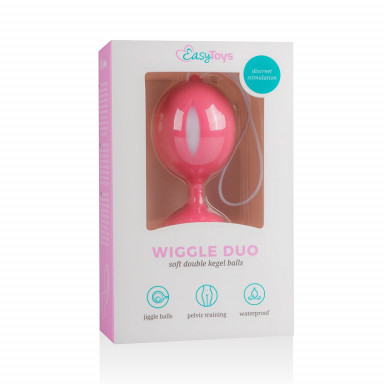 Розовые вагинальные шарики Wiggle Duo фото 4