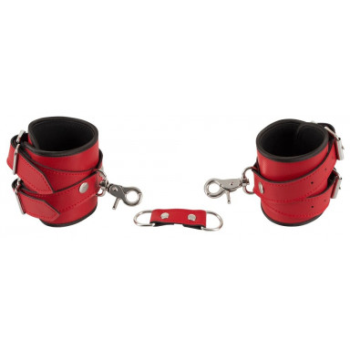 Красный комплект БДСМ-аксессуаров Harness Set фото 7