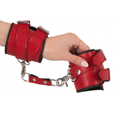 Красный комплект БДСМ-аксессуаров Harness Set фото 8