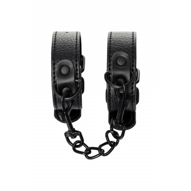 Узкие черные наручники на сцепке фото 5