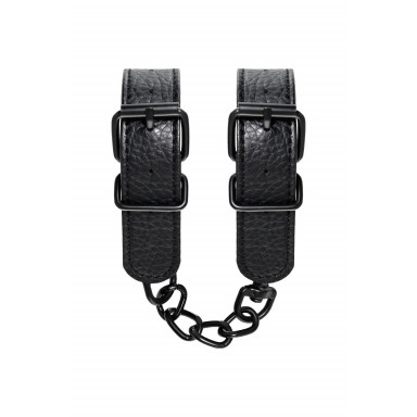 Узкие черные наручники на сцепке фото 6