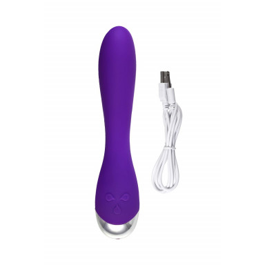 Фиолетовый вибратор «Дрючка-удовольствие» - 20,5 см. фото 6