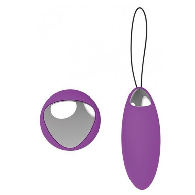Фиолетовое перезаряжаемое виброяйцо Remote Duo Pleasure, фото