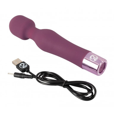 Фиолетовый жезловый вибратор Wand Vibe - 18,4 см. фото 4