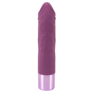 Фиолетовый вибратор-реалистик Realistic Vibe - 14,3 см. фото 3