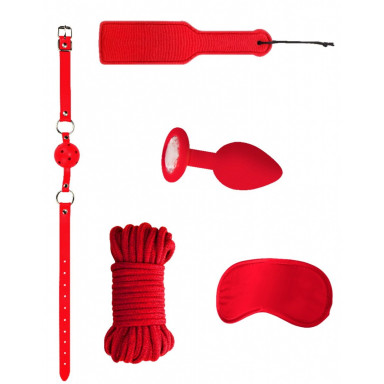 Красный игровой набор Introductory Bondage Kit №5, фото