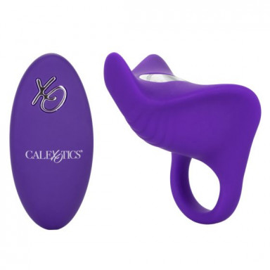 Фиолетовое перезаряжаемое эрекционное кольцо Silicone Remote Orgasm Ring, фото