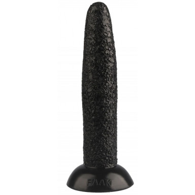 Черный гладкий анальный стимулятор - 23 см., фото