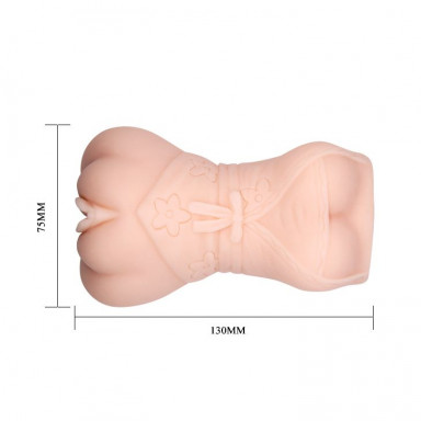 Мастурбатор-вагина с эффектом смазки в виде женской фигурки фото 4