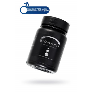 Тонизирующий стимулирующий препарат для мужского здоровья BIOMANIX - 42 капсулы (0,5 гр.) фото 2