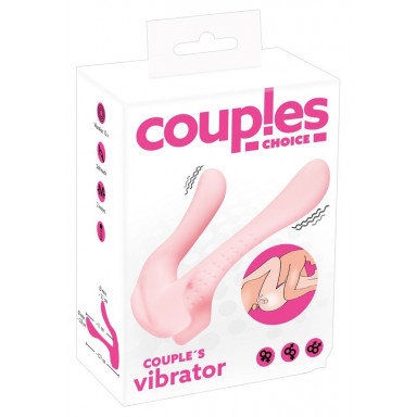 Розовый универсальный вибратор для пар Couples Vibrator фото 10