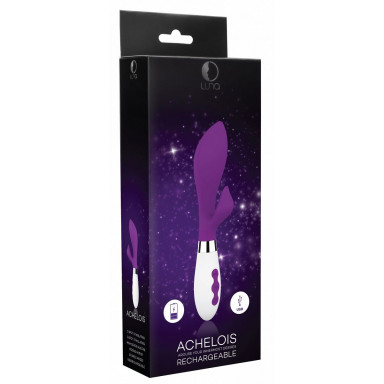 Фиолетовый вибратор-кролик Achelois - 21,8 см. фото 4