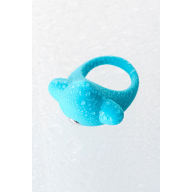 Голубое эрекционное силиконовое кольцо TOYFA A-Toys фото 10