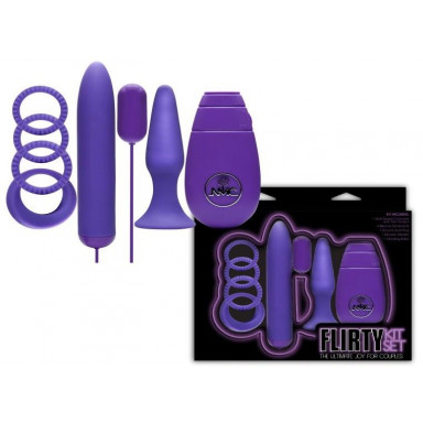Фиолетовый вибронабор FLIRTY, фото