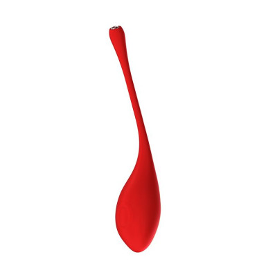 Красный вагинальный шарик METIS на шнурке с кристаллом, фото