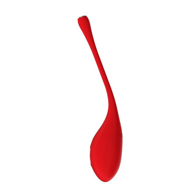 Красный вагинальный шарик METIS на шнурке с кристаллом фото 2