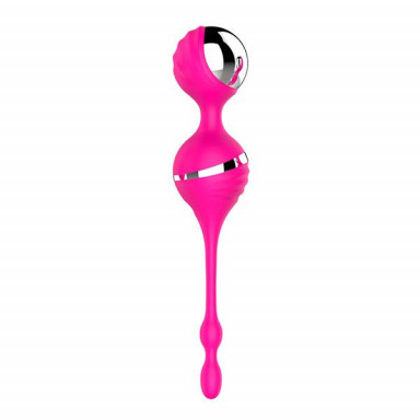 Розовый вагинальные шарики с вибрацией NAGHI NO.17 RECHARGEABLE DUO BALLS, фото