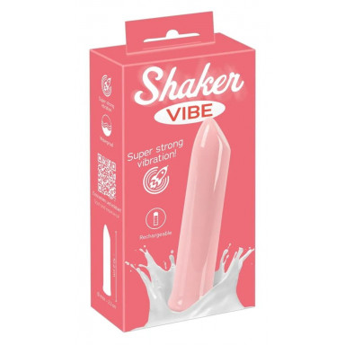 Розовая вибропуля Shaker Vibe - 10,2 см. фото 8