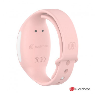 Розовое виброяйцо с нежно-розовым пультом-часами Wearwatch Egg Wireless Watchme фото 6