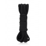Черная хлопковая веревка для бондажа - 5 м., фото