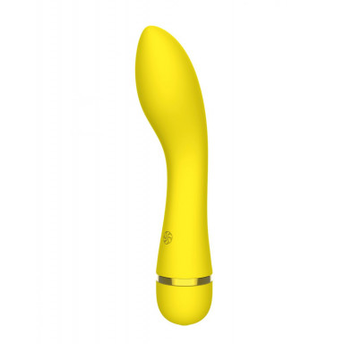 Желтый перезаряжаемый вибратор Whaley - 16,8 см., фото