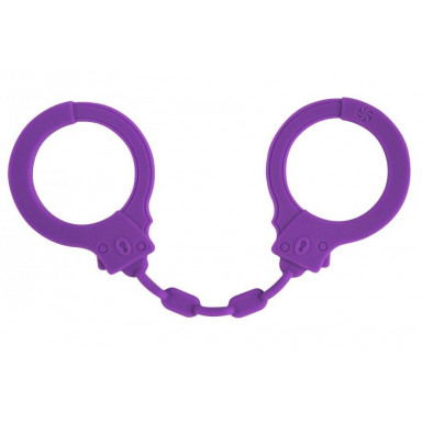 Фиолетовые силиконовые наручники Suppression, фото